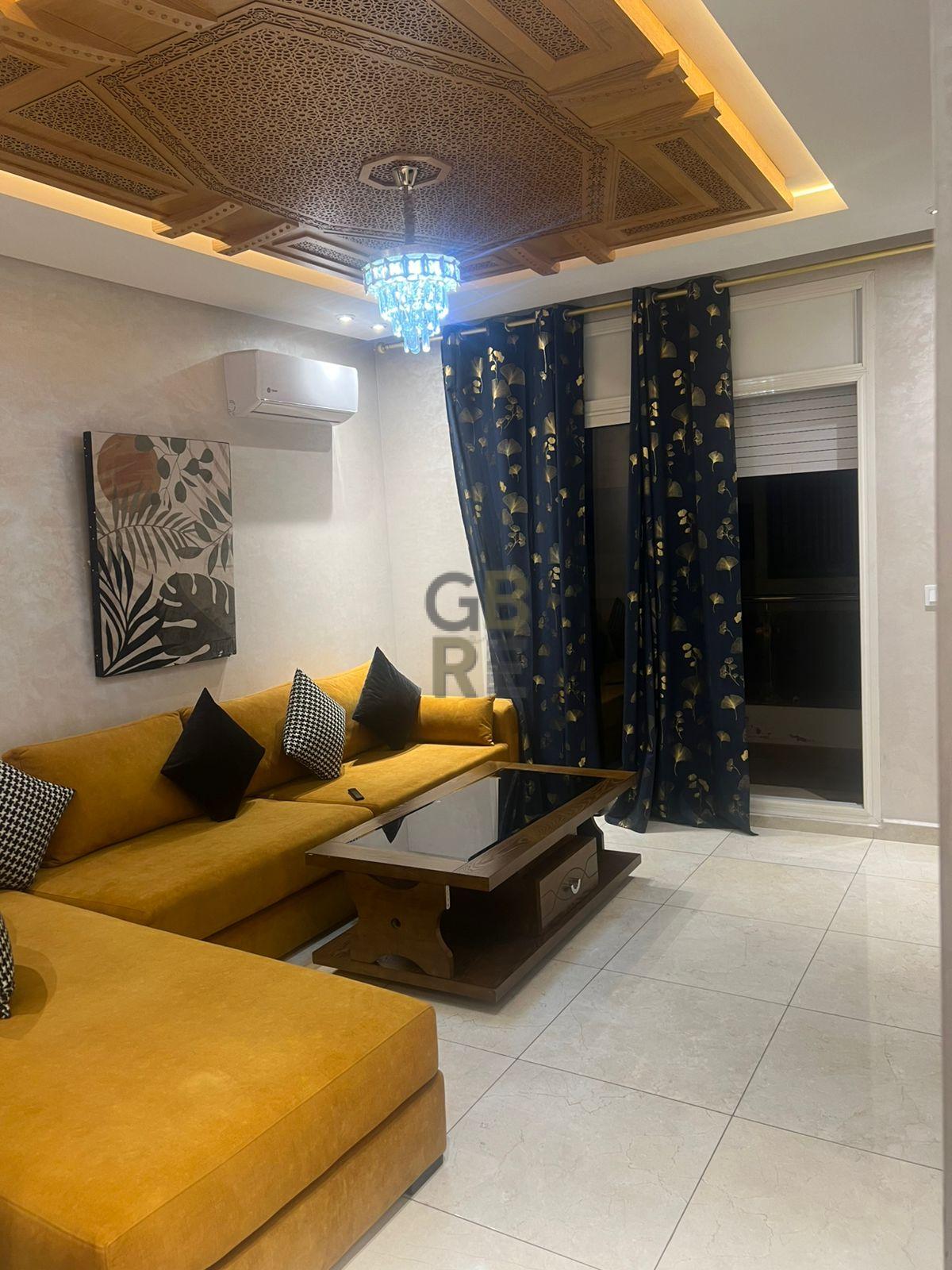 Bel Appartement Meublé Avec Balcon à L'Agdal