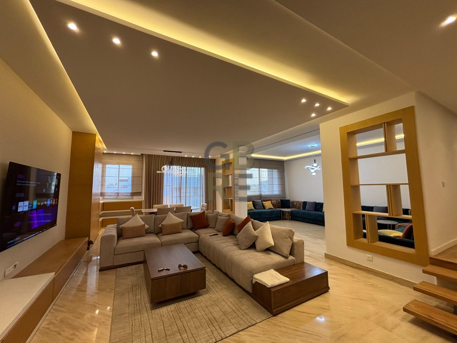 Très bel appartement meublé en location à Hay Riad